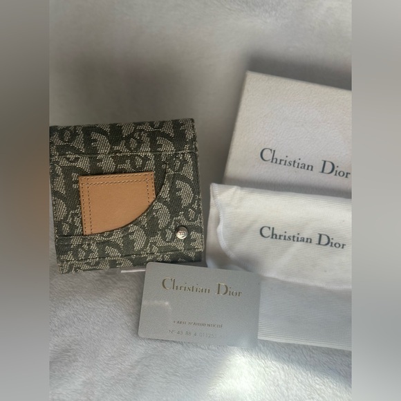 Christian Dior Trotter Trifold Wallet w/ Box & Dust Bag - EUC - Picture 1 of 8